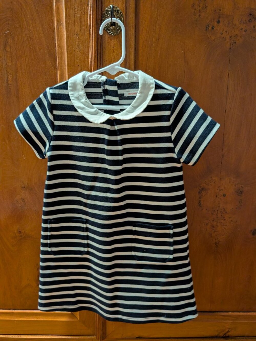 Monoprix nautical collared dress (size 5)